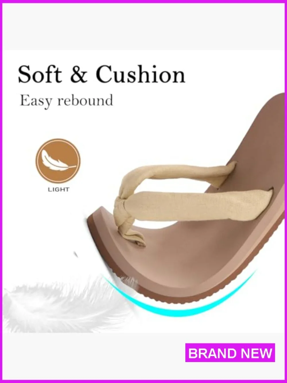 Women's Yoga Mat Flip Flops Comfortable Arch Support Thong Sandals for Beach
